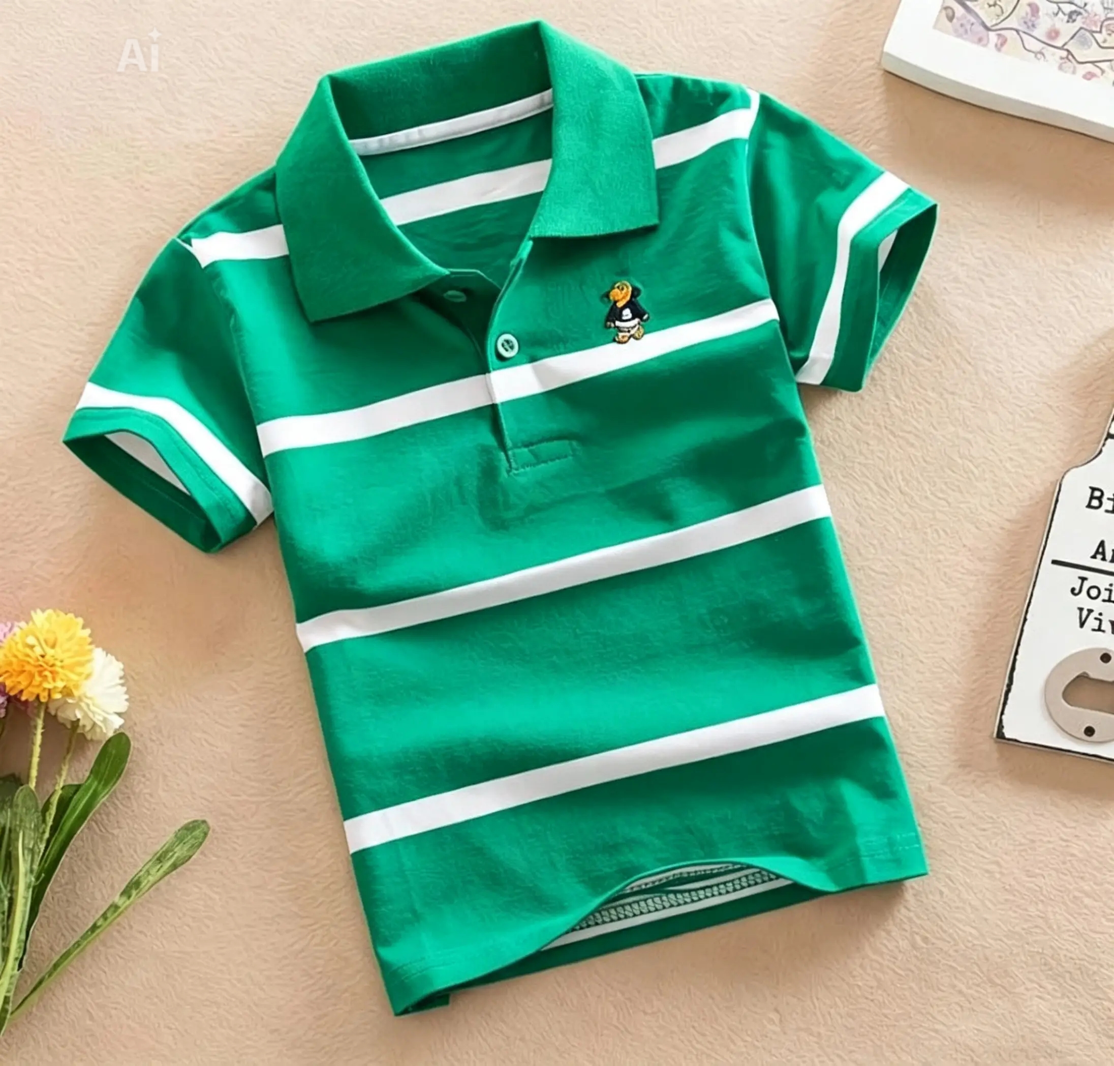stripes polo shirts for kids