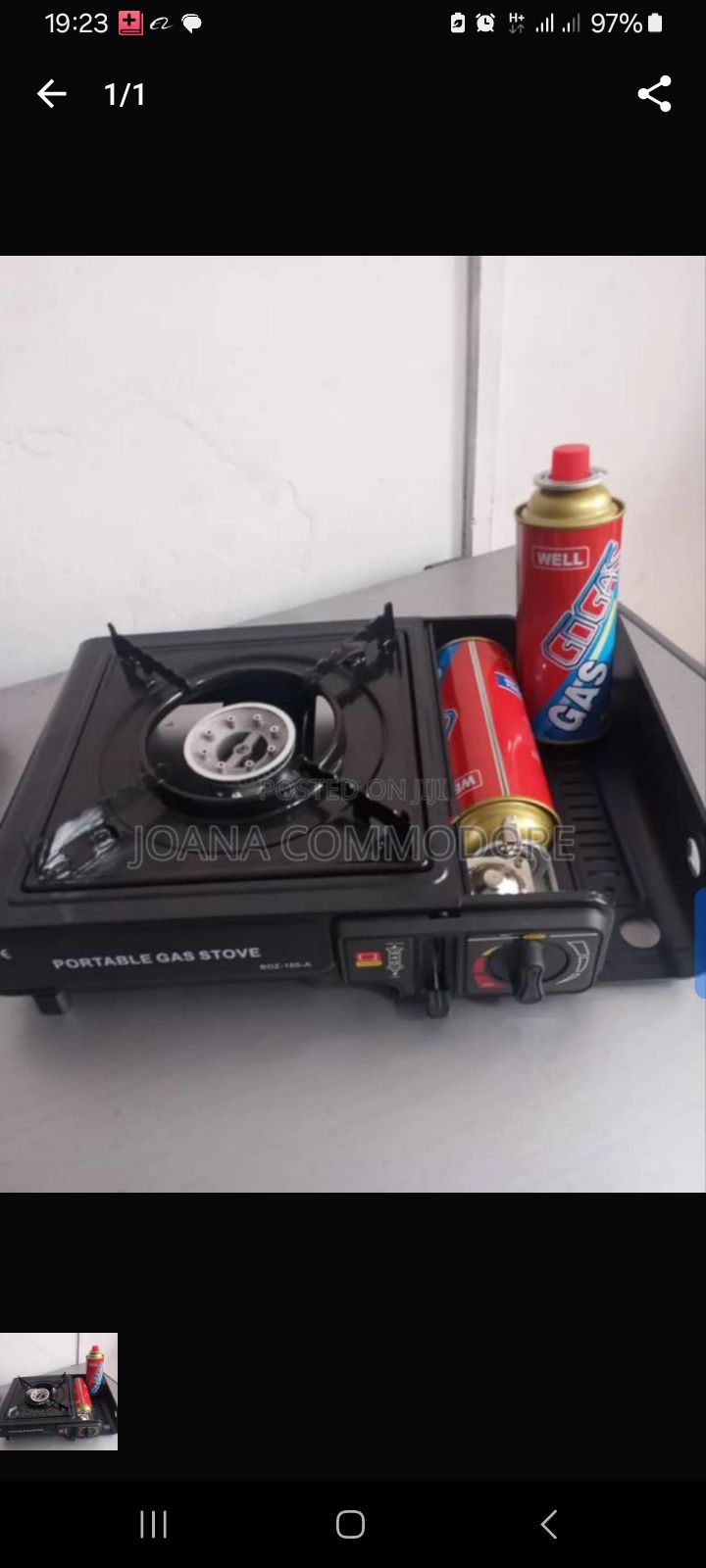 mini gas stove