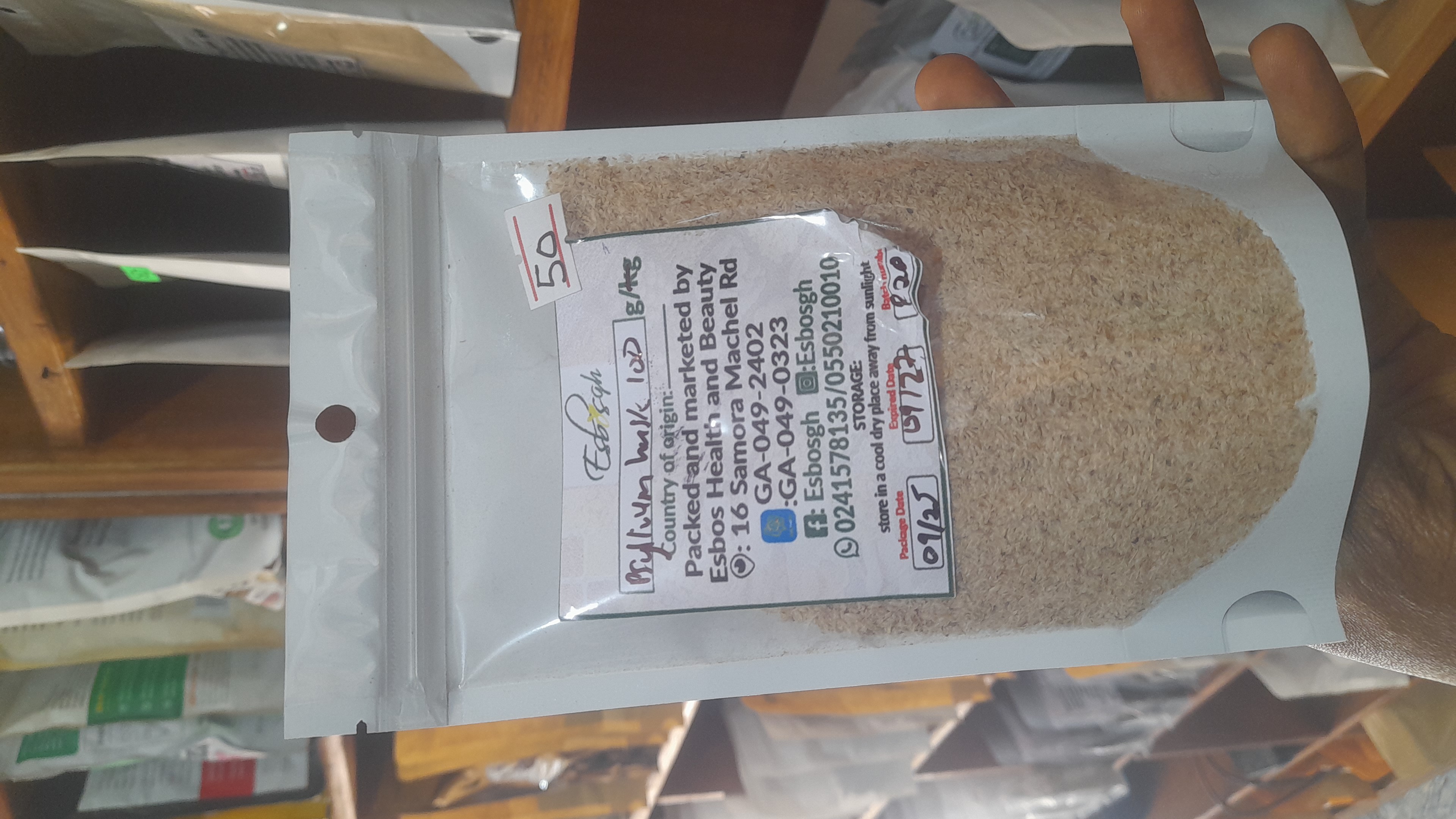 Organic psyllium husks
