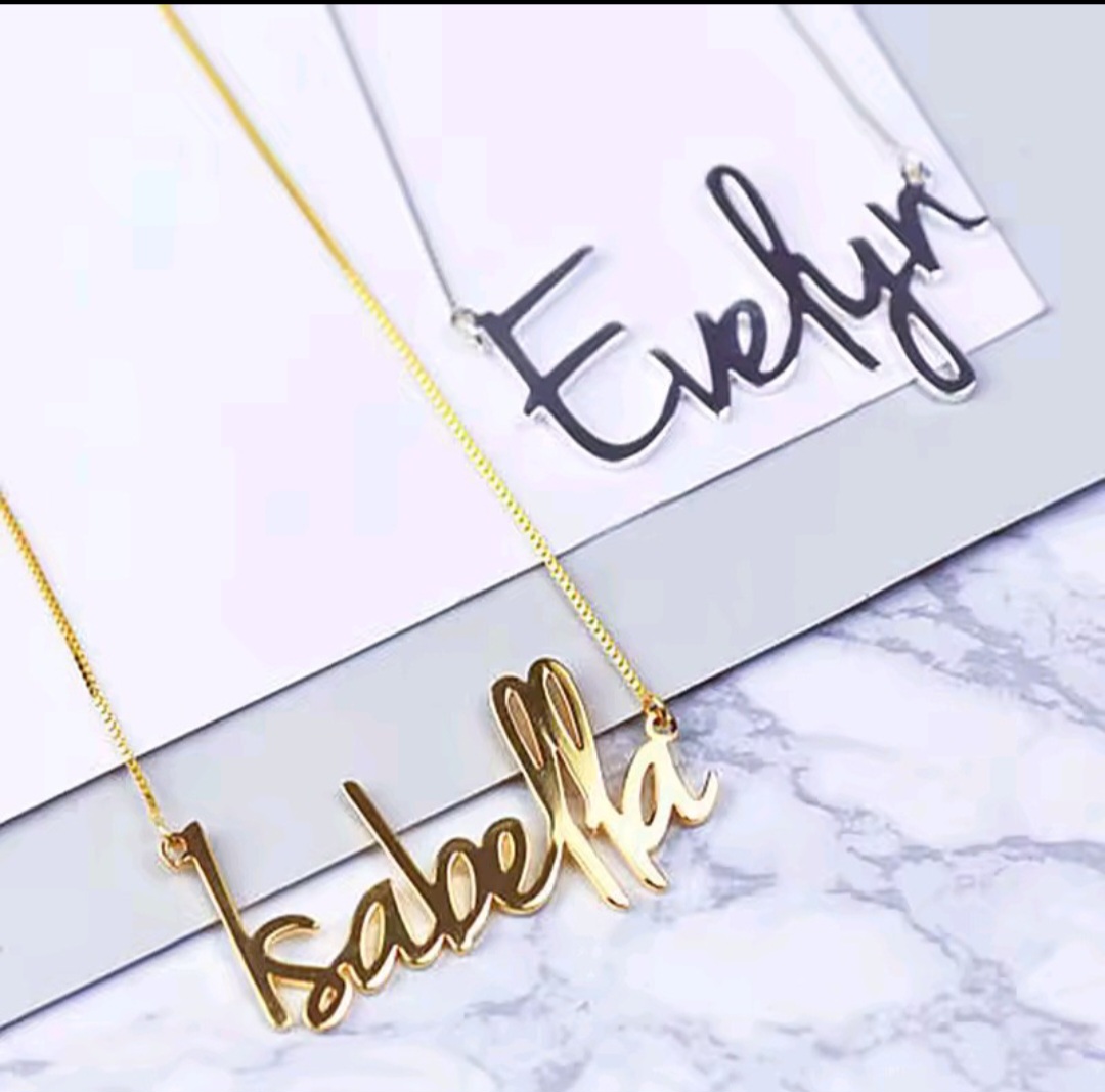 Personalized Name Necklace - Custom Gold/Silver Pendant