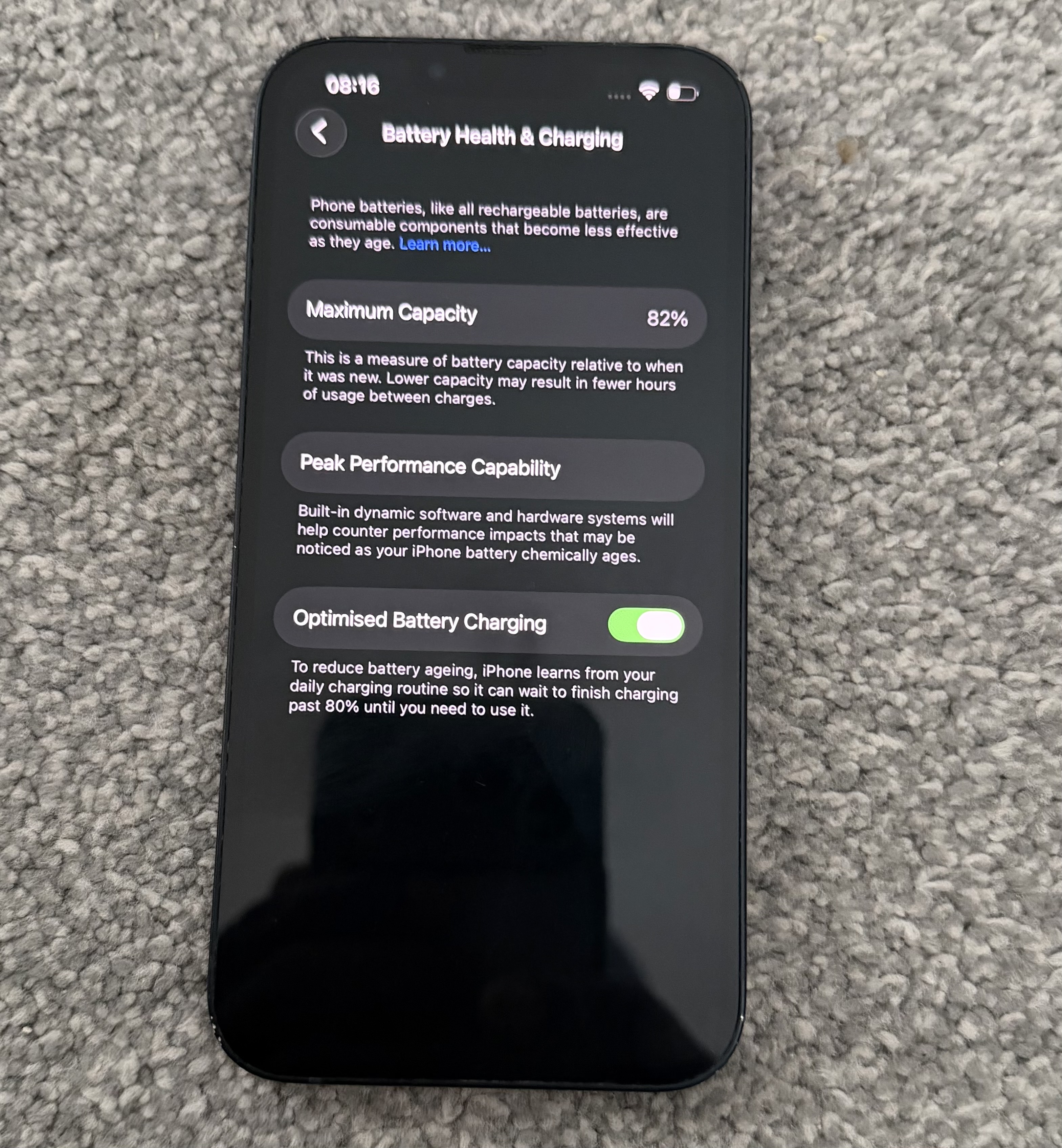 Apple iPhone 13 128GB Midnight Black - 82BH
