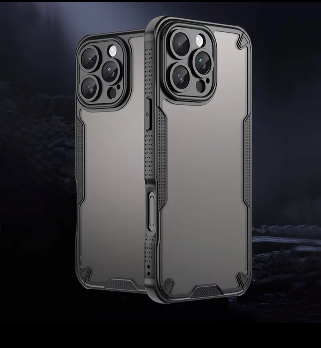 Skin Friendly Matte, Aesthetic, Minimalistic Phone Case With Protective Airbag At All Corners For iPhone 17 Pro Max, 17, 16 Pro Max, 16, 15 Pro Max, 15 Plus, 15, 14 Pro Max, 14 Pro, 23 Pro Max, 13, 12