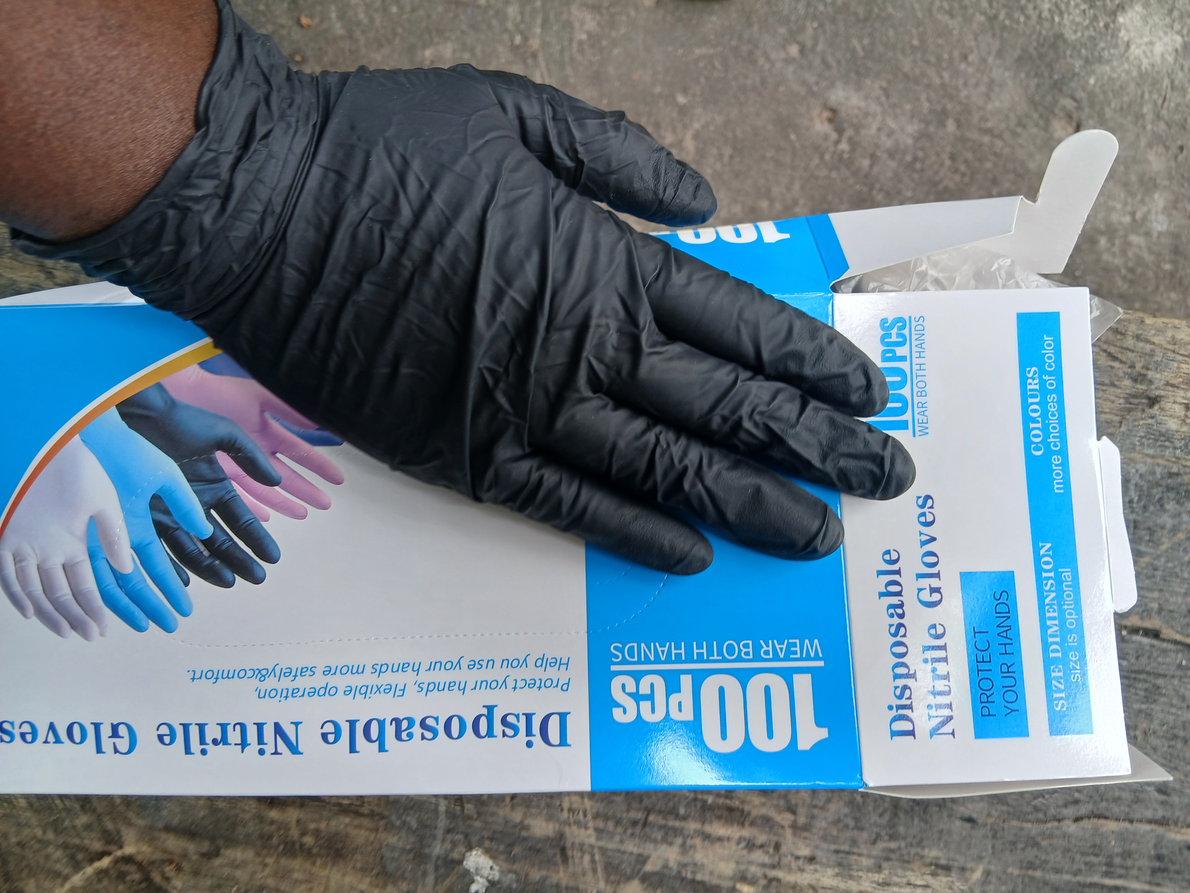 Premium Black Nitrile Gloves