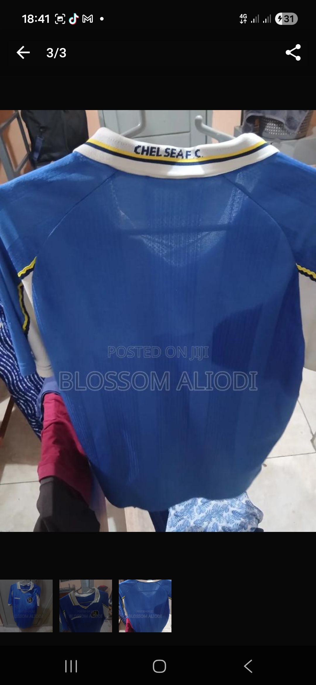Chelsea retro umbro jersey