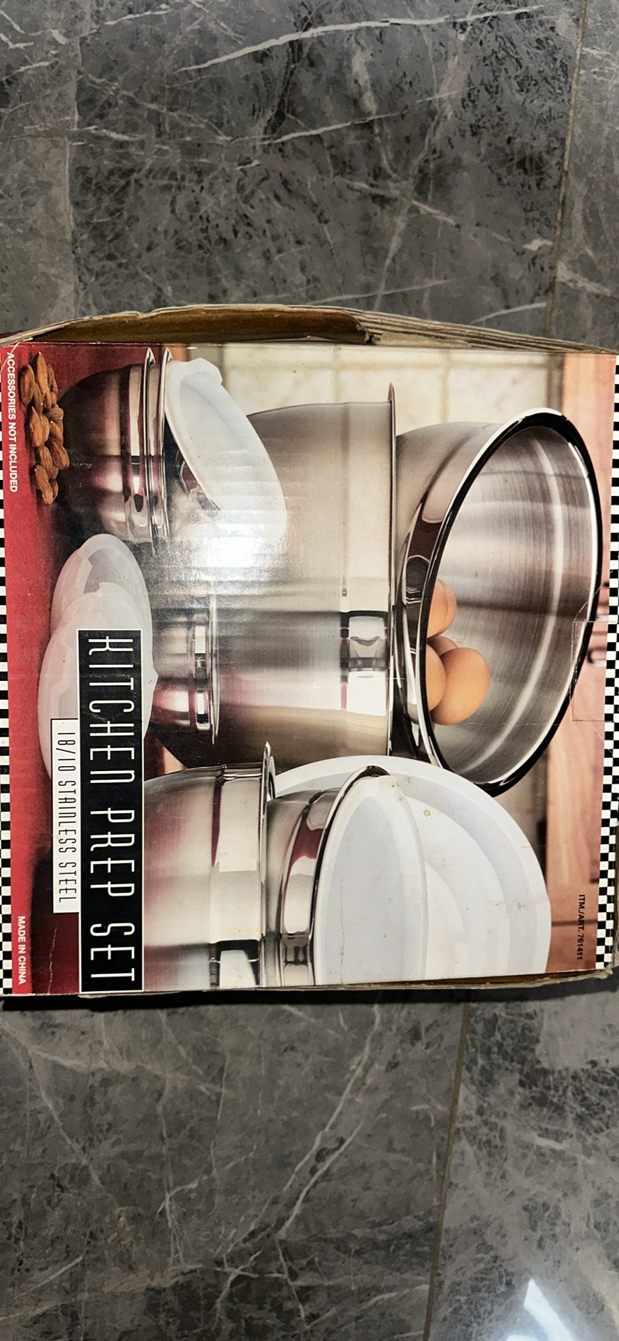 Premium 18/10 Stainless Steel Kitchen Prep Set &amp; Lids