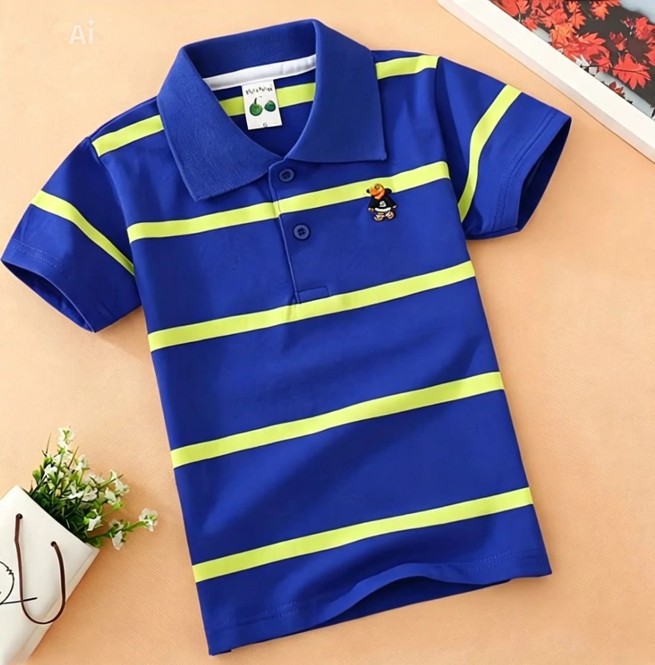 stripes polo shirts for kids