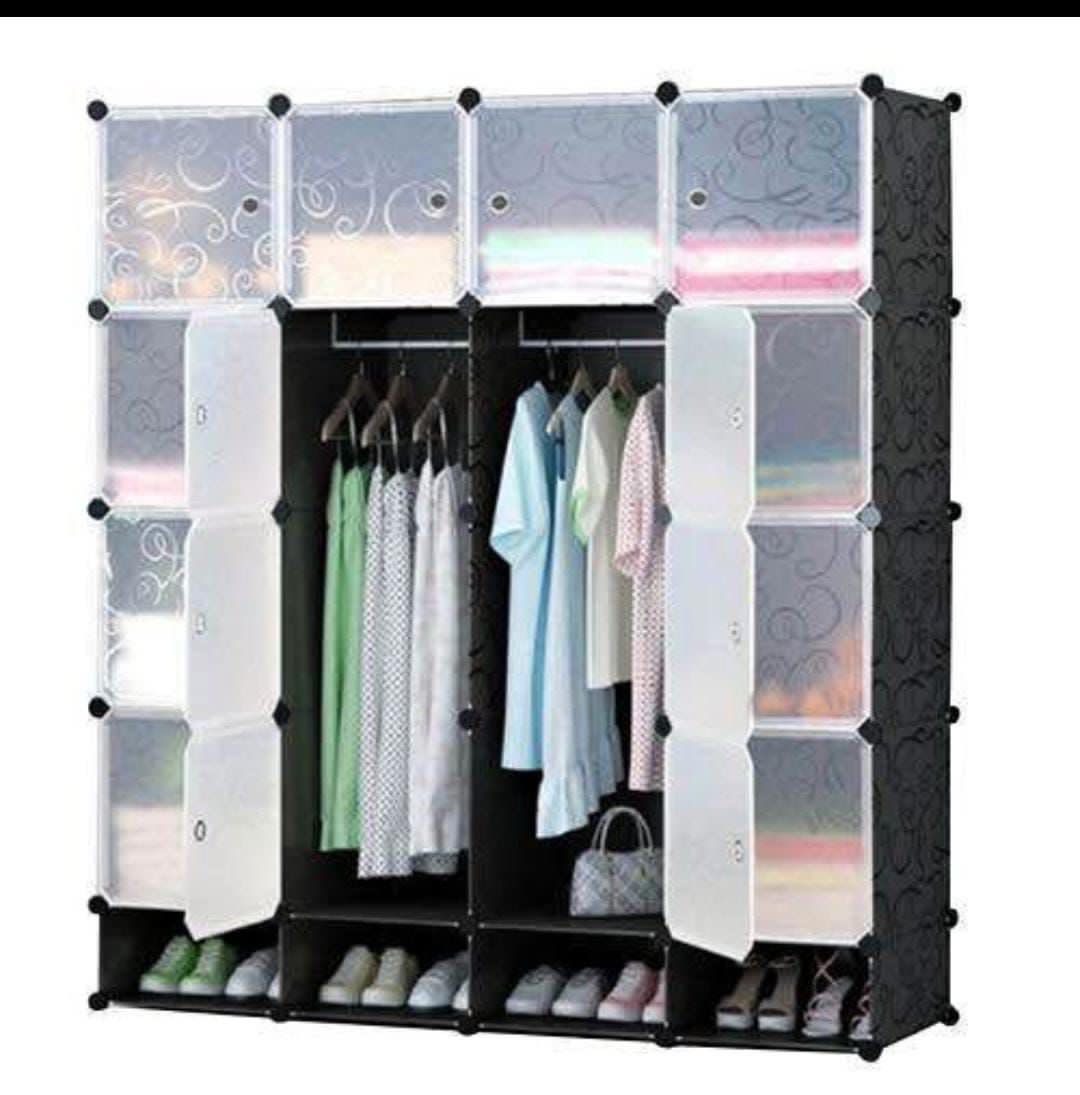 16 cubes plastic wardrobe
