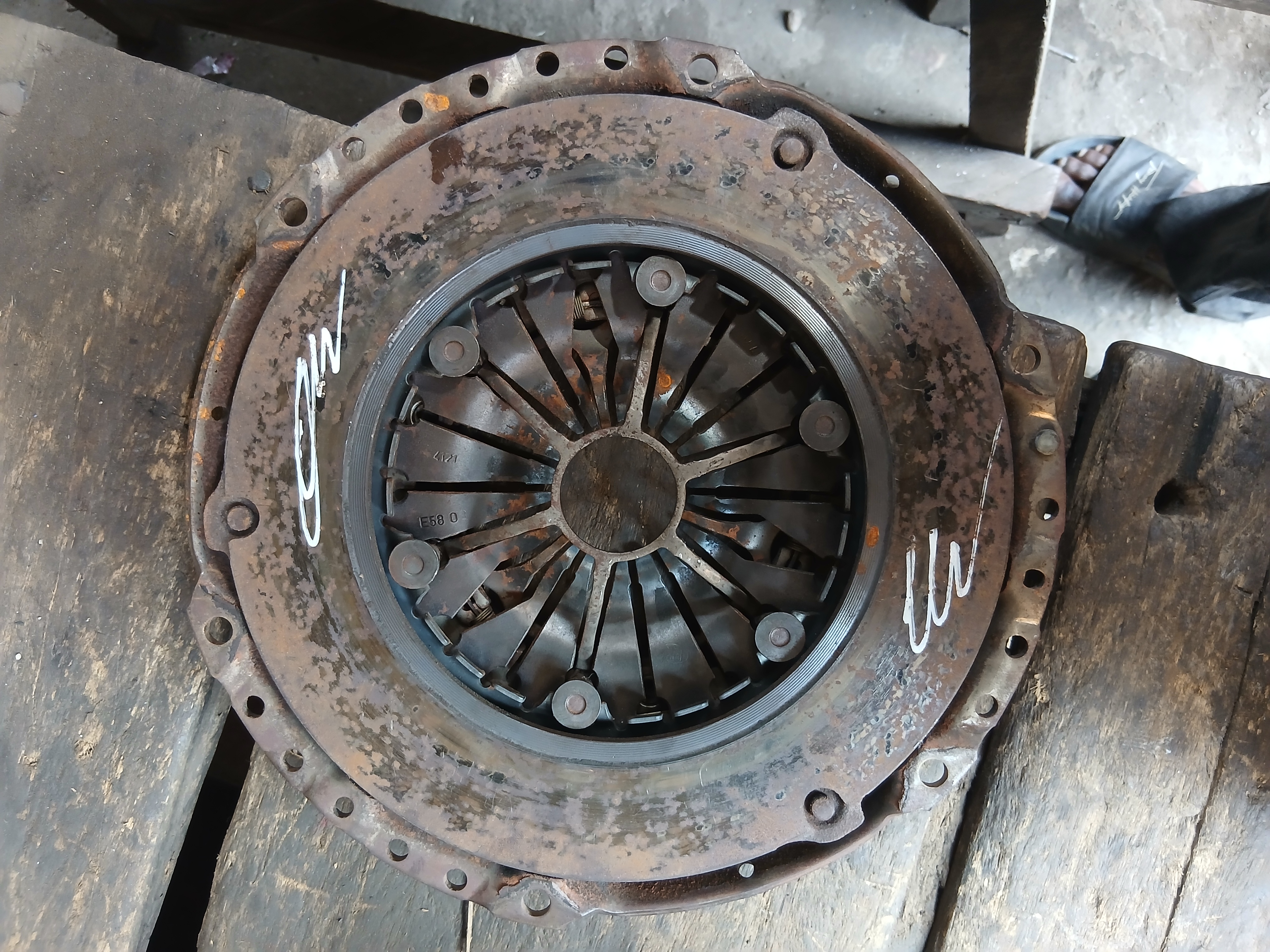pressure plate and clutch disc