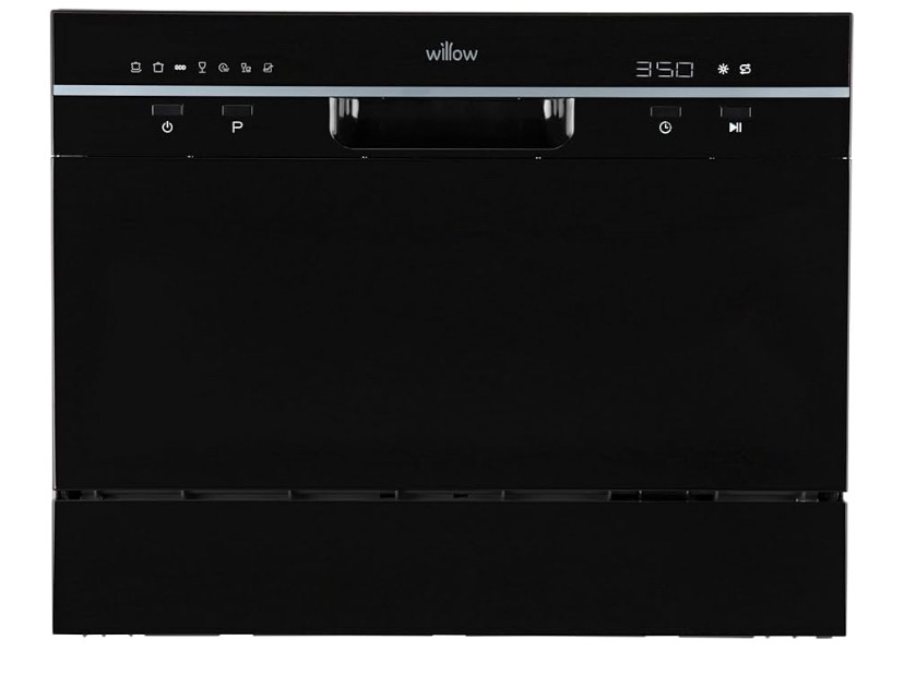 Willow Wttd6b 55cm Tabletop Dishwasher With 6 Place Settings,