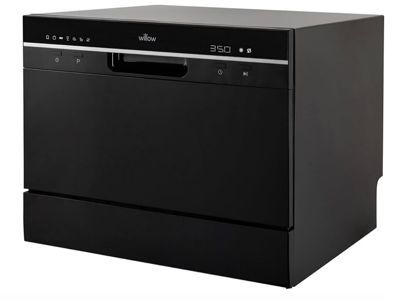 Willow Wttd6b 55cm Tabletop Dishwasher With 6 Place Settings,