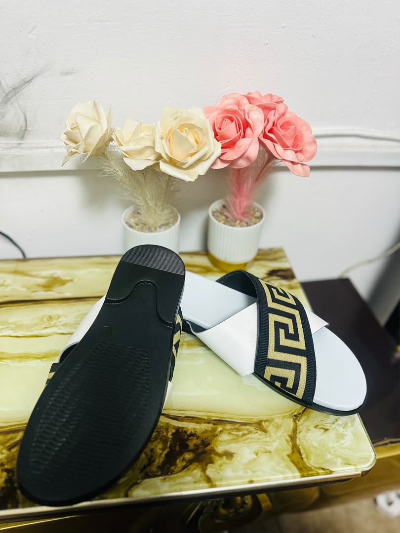men's leather slippers