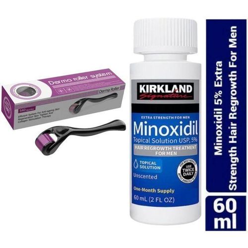 Kirkland Minoxidil 5% + Derma Roller