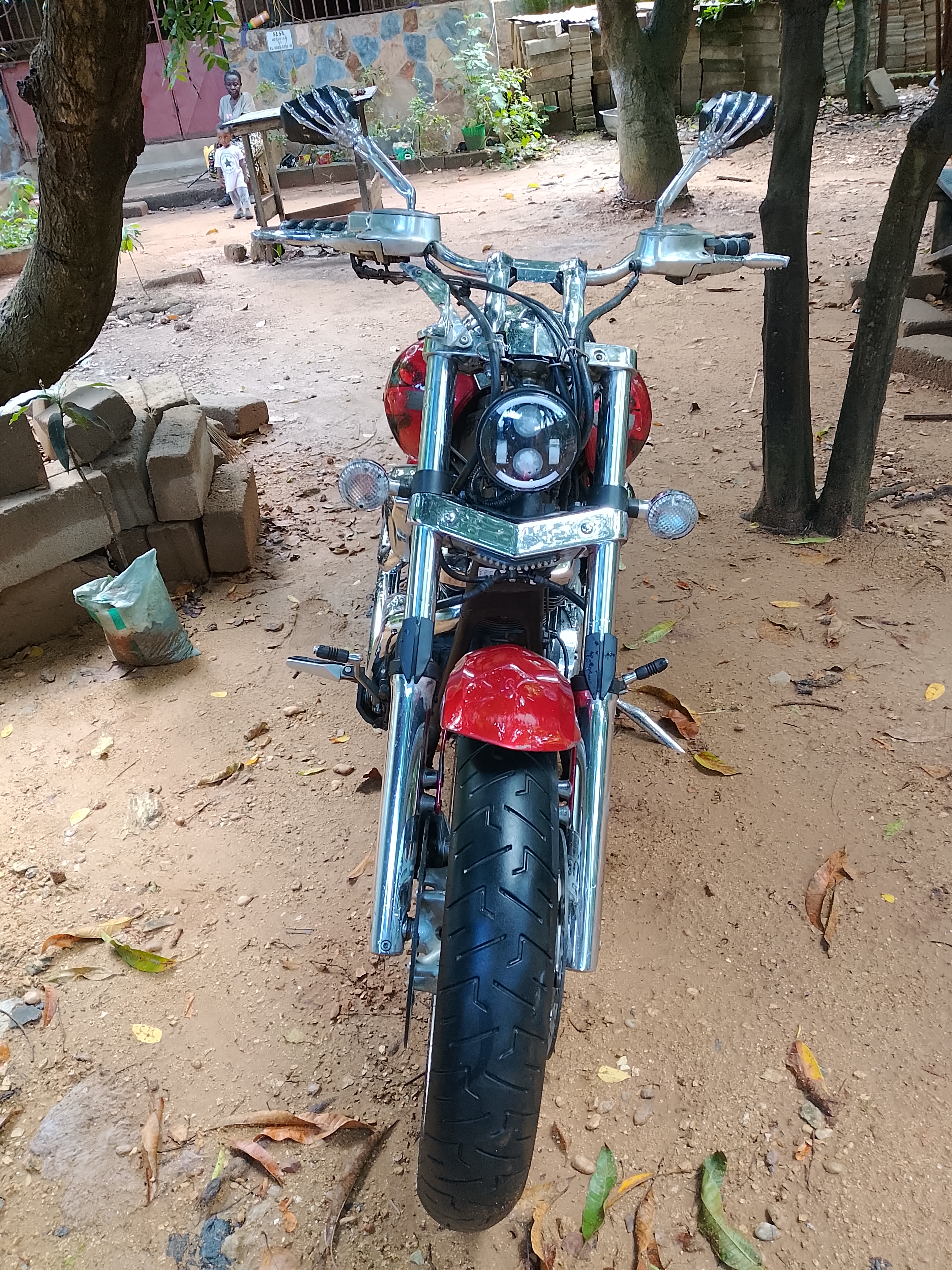 Yamaha Stratoliner Custom Red Cruiser Motorcycle