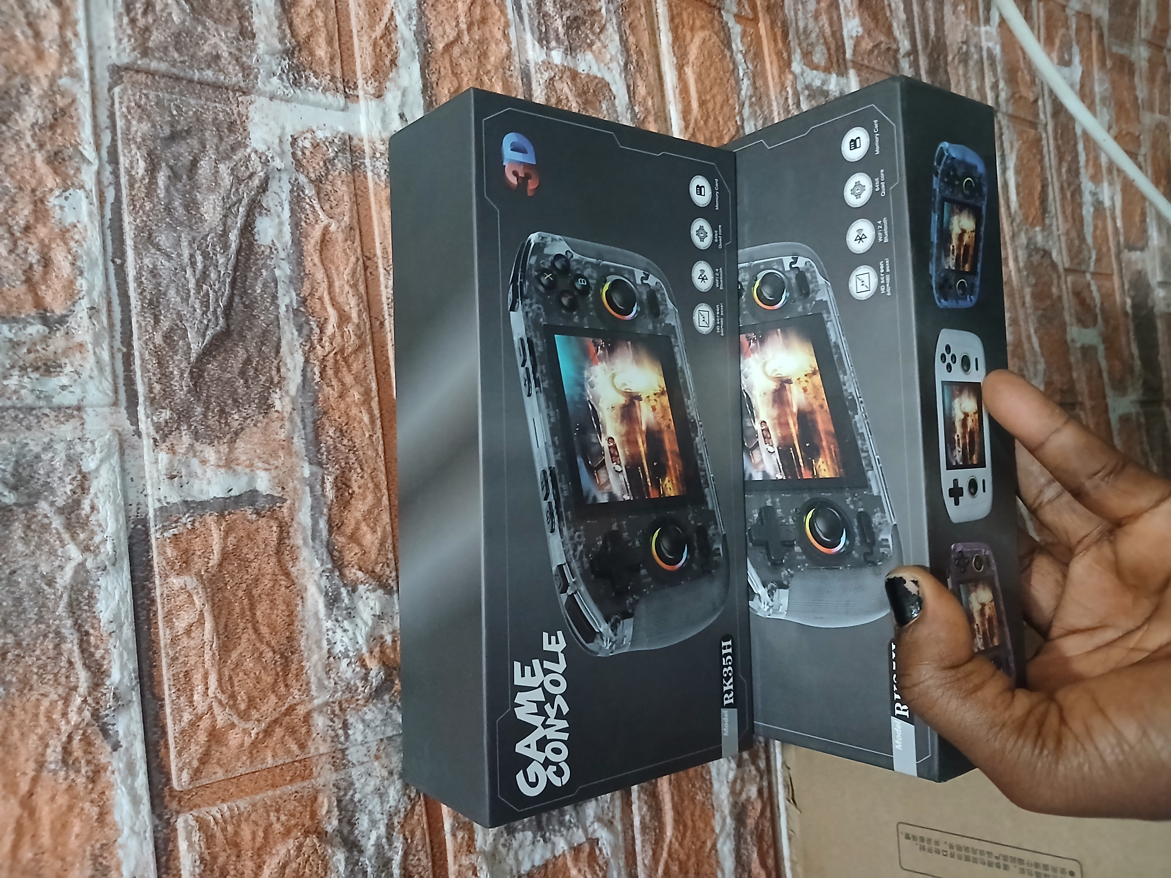 RK35H Portable Handheld Game Console for Kids | 3D