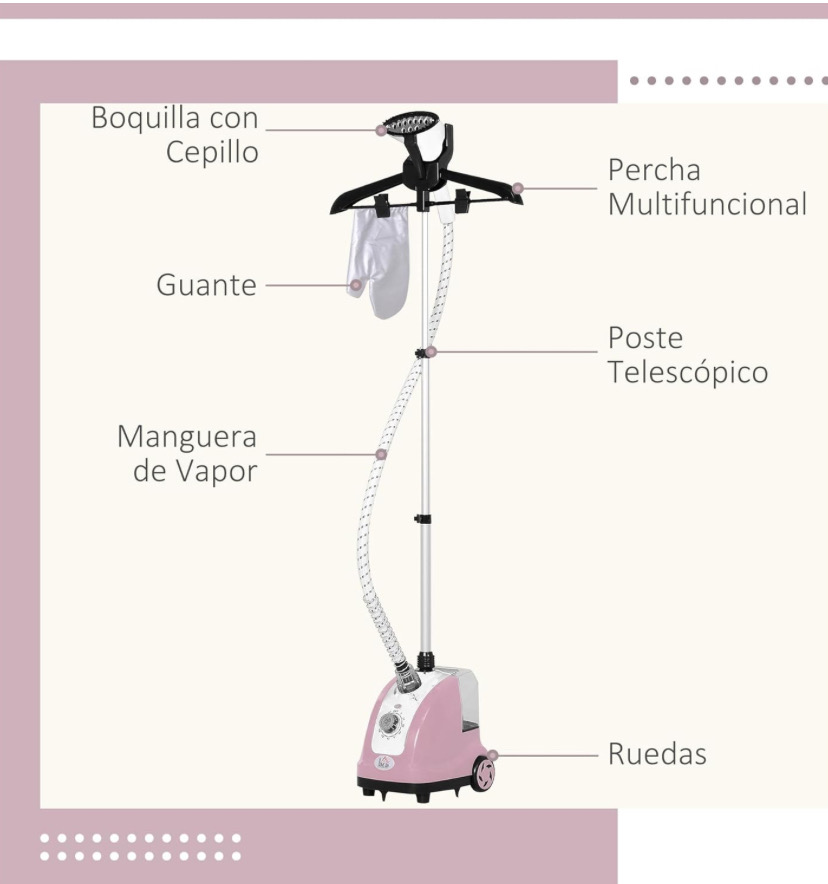 omcom Steam Iron with 1.4 L Steam Tank
