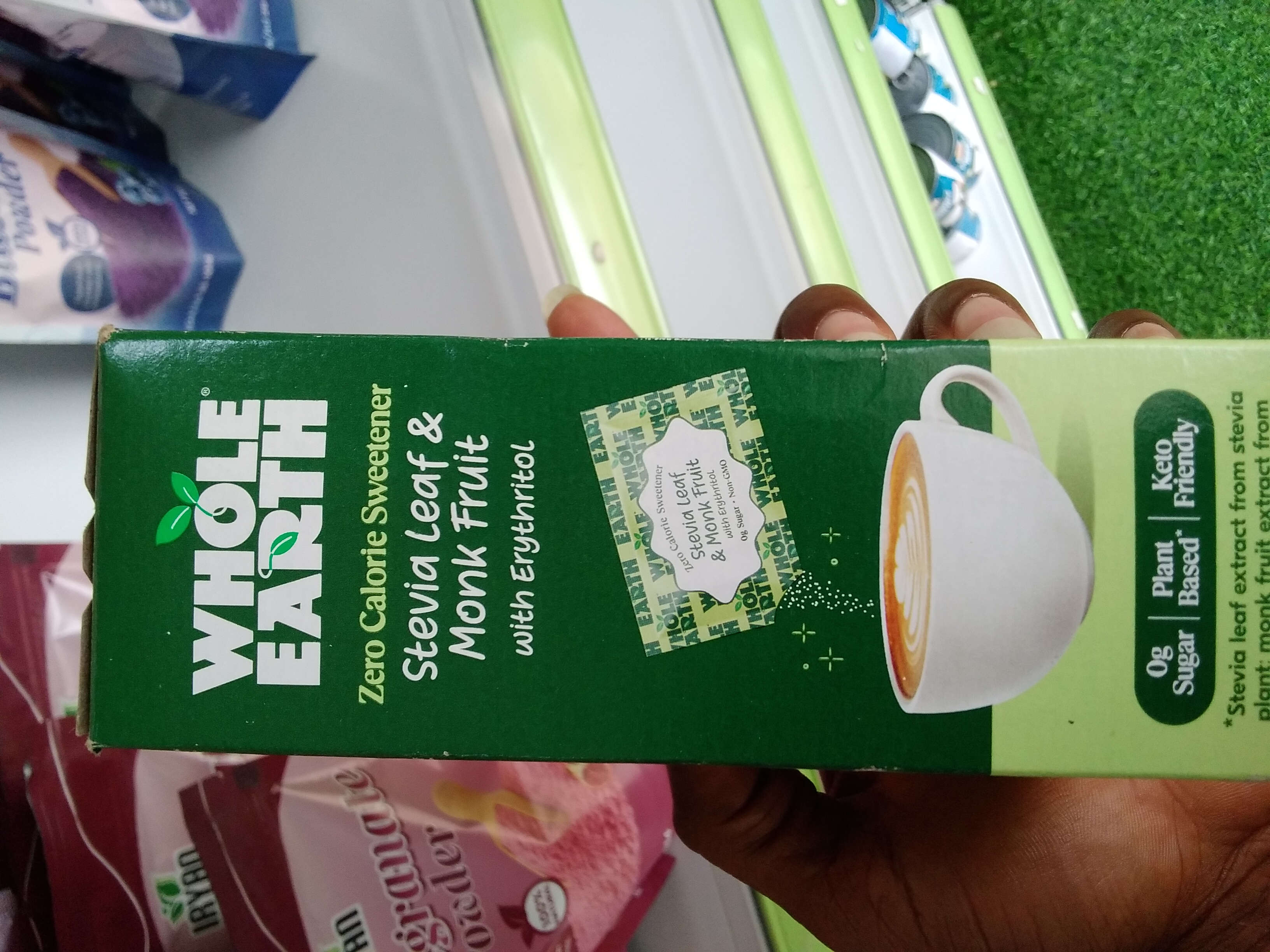 Whole Earth Stevia &amp; Monk Fruit Sweetener, 80 Packets