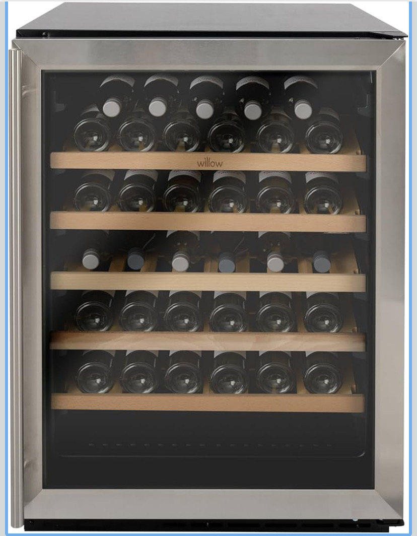 Willow W60wcss 142l Wine Fridge/Wine Cooler With Space for 52 Bottles