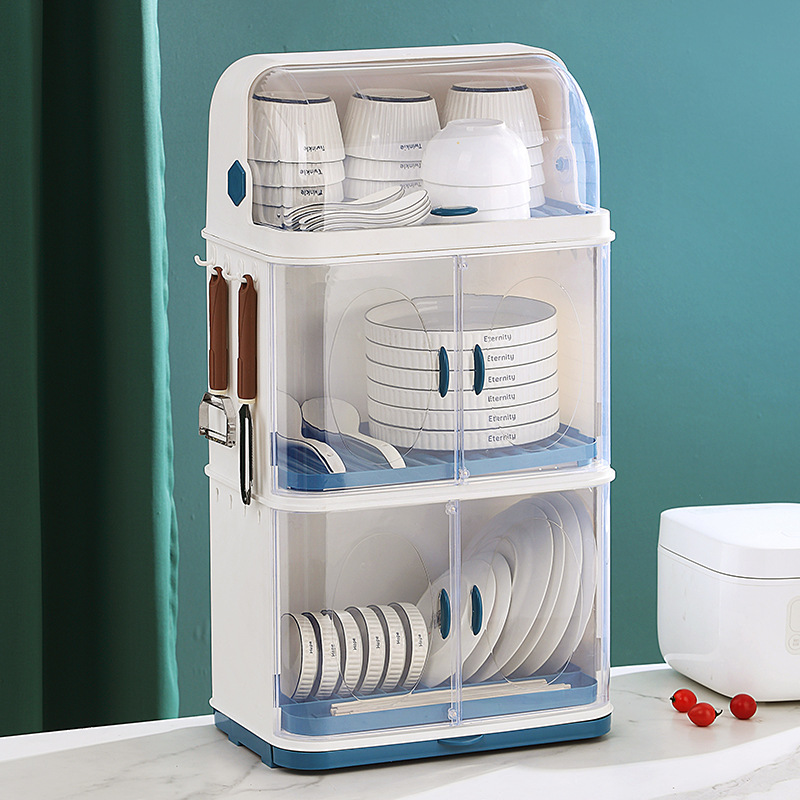 3-Tier &amp; 2-Tier Dish Rack with Cover