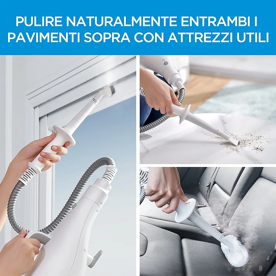 Midea 10 in 1 Steam Mop Kills 99.9% of Bacteria Without Chemical
