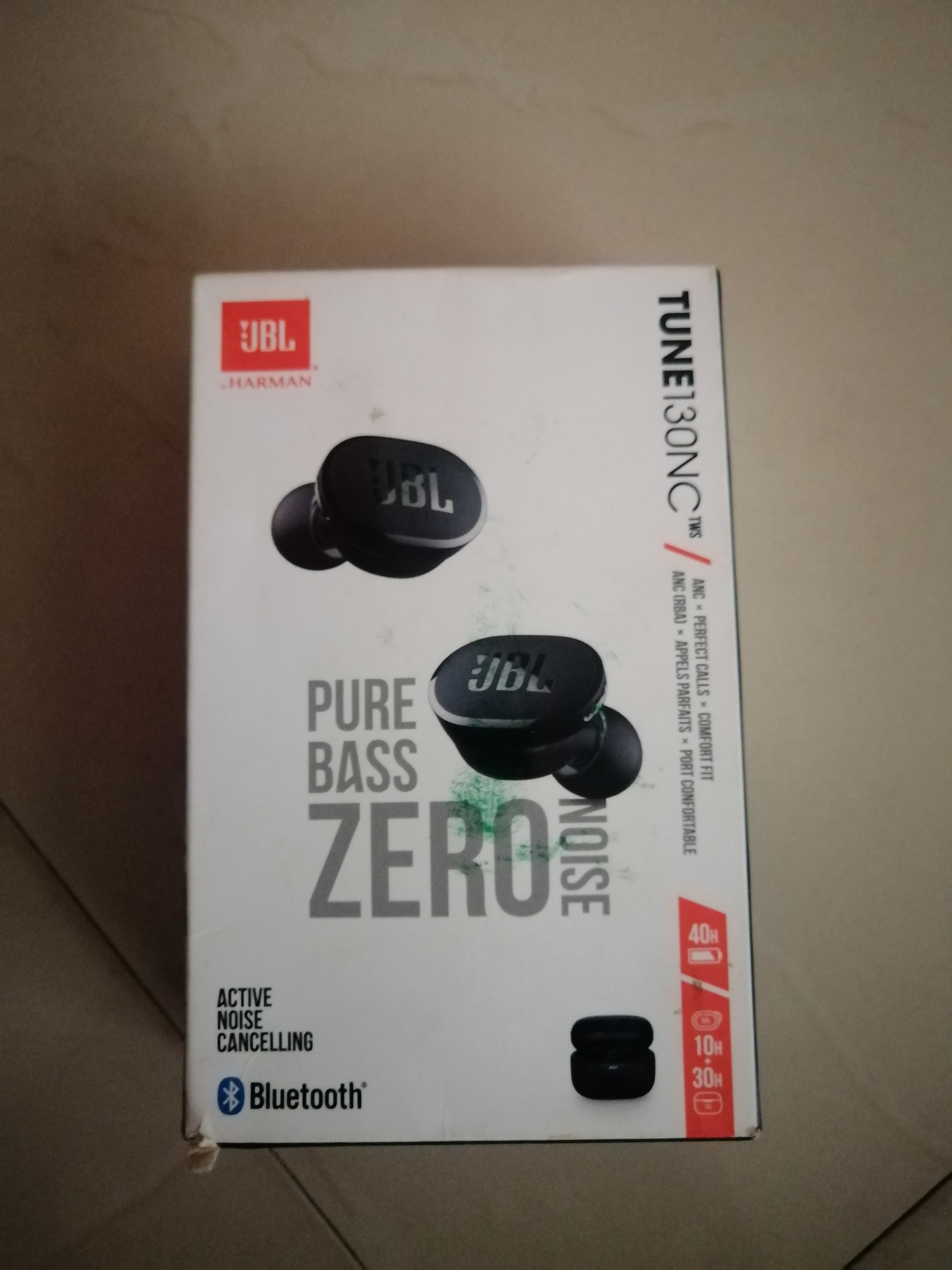 JBL Tune 130NC TWS ANC Earbuds - Pure Bass, 40H Playtime
