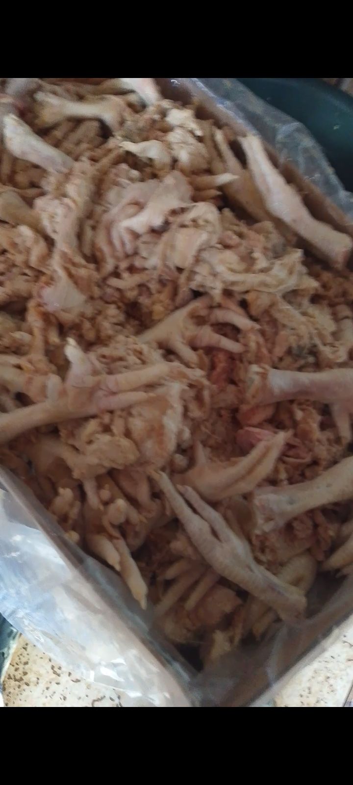 shredded beef/ shredded beef mixed with chicken feet