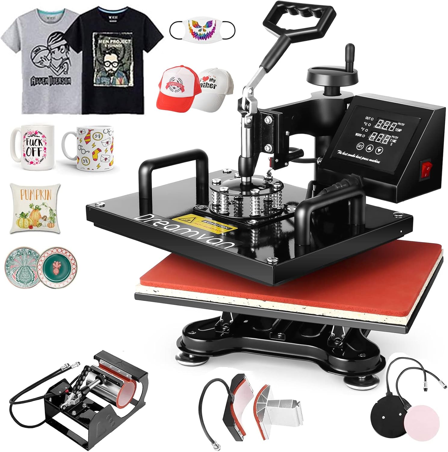 5 in 1 Combo heat press machine