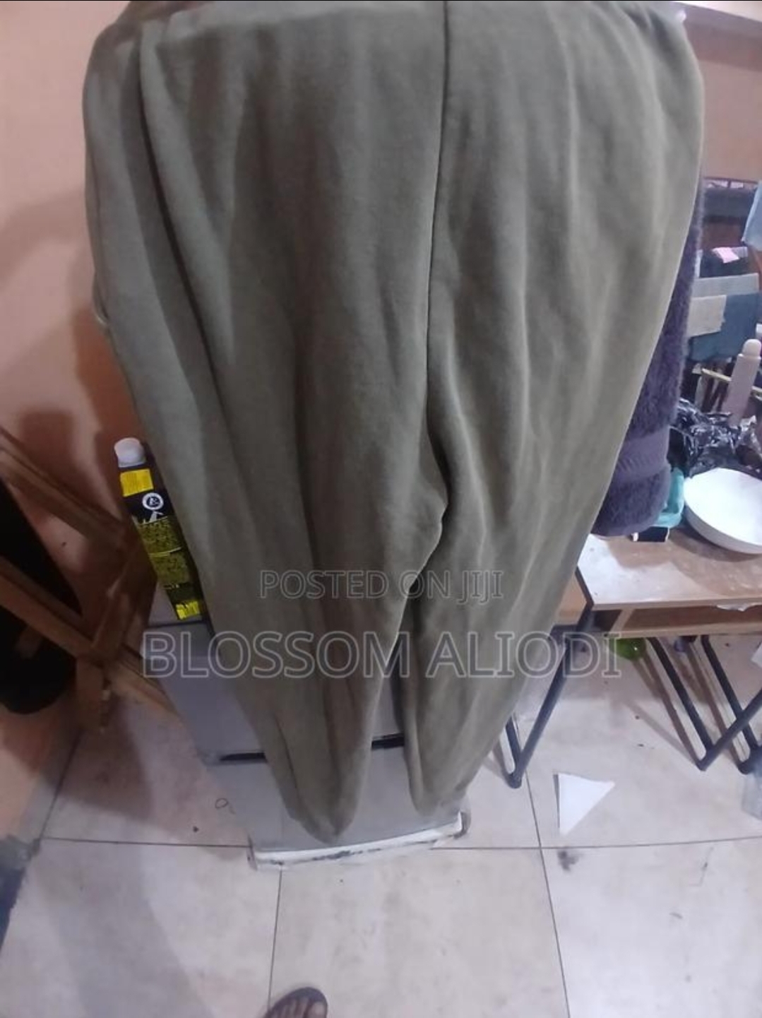 Green sweatpants