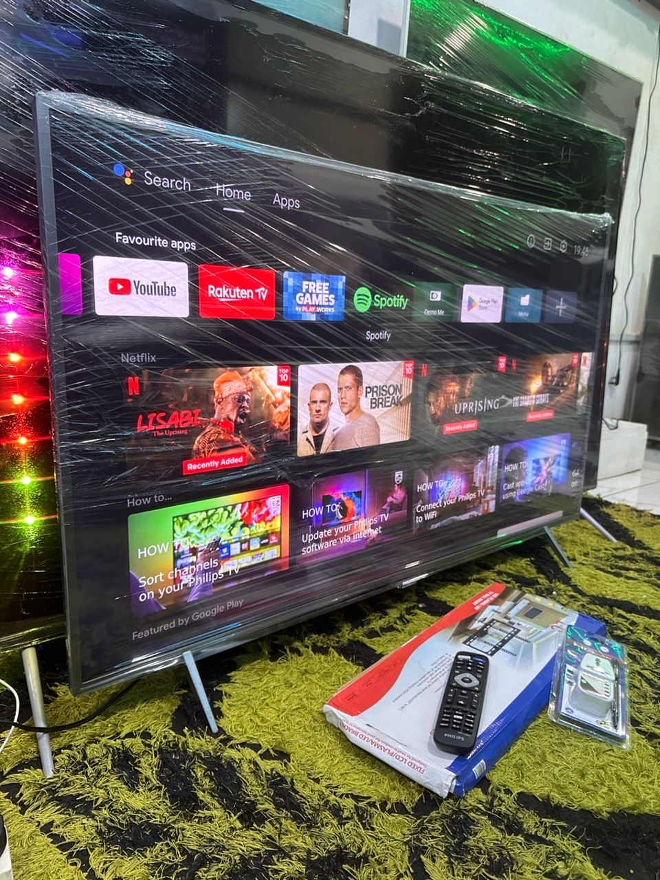 50inches full digital satellite android 4k ultra hd led smart Phillps tv