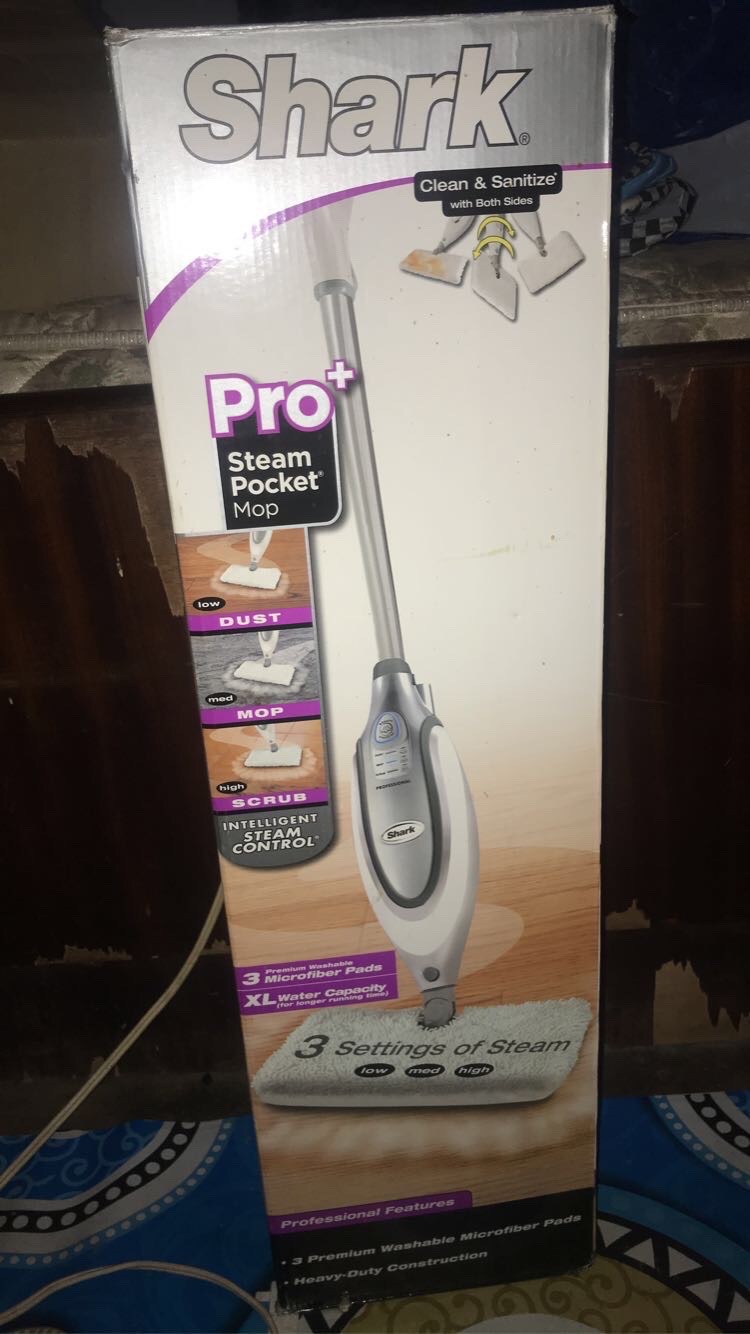 New Shark Pro+ Steam Mop - Sanitize &amp; Shine Floors