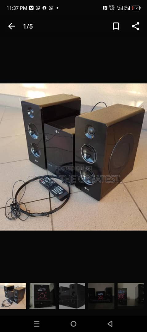 modern type lg home theater with quality bass and quality sound