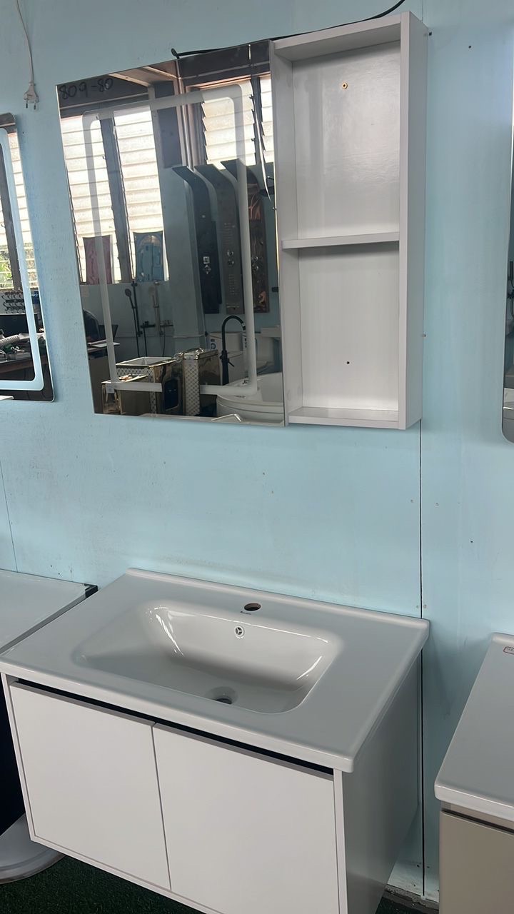 Imported Led cabinet basin with Led mirror_Wash hand cabinet basin