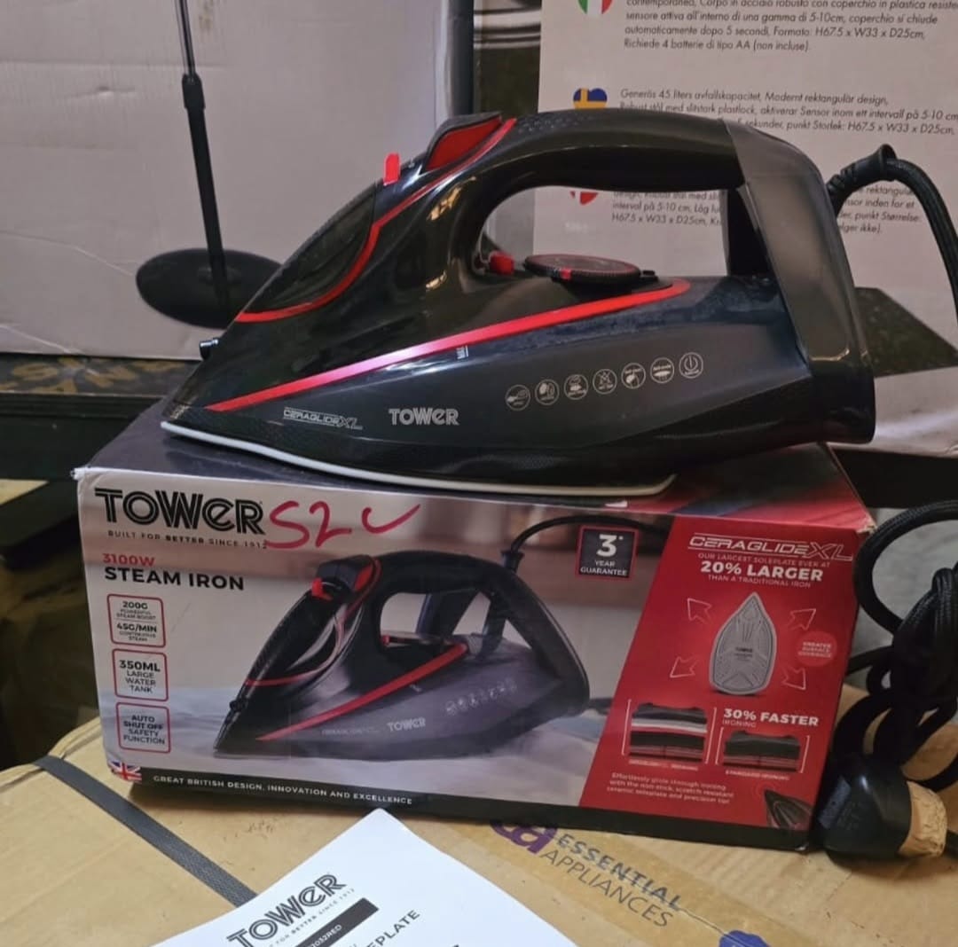 3100watts Tower Steam iron UK 🇬🇧