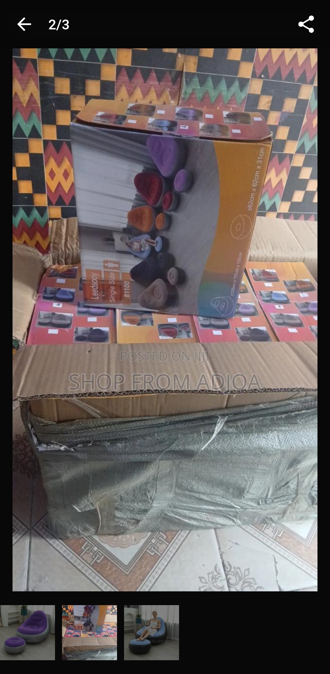 Inflatable sofa 2in1 chair