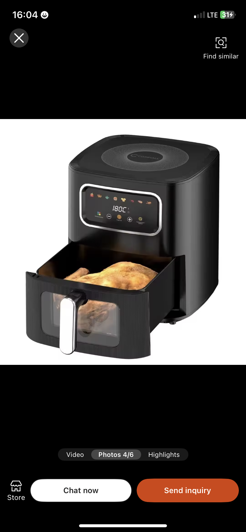 10L digital air fryer