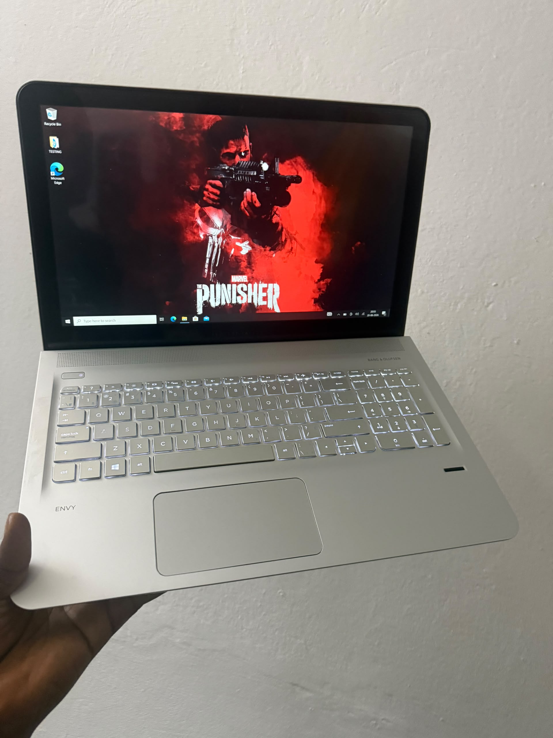 HP Envy Laptop with Backlit Keyboard - Silver