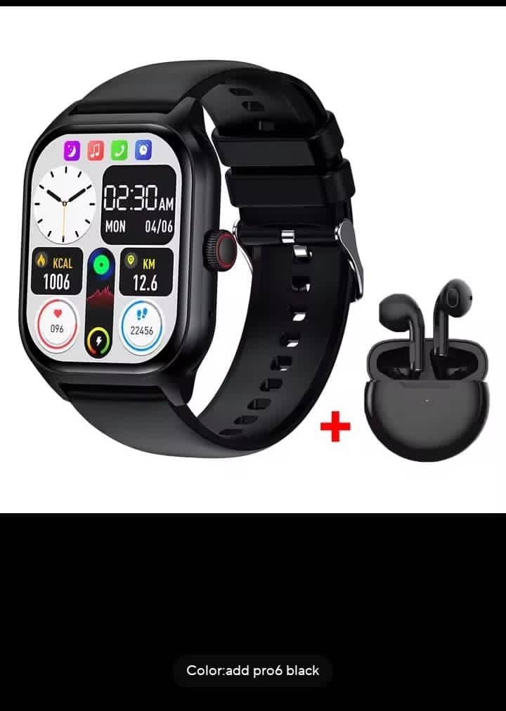 Smartwatch &amp; Pro6 TWS Earbuds Combo