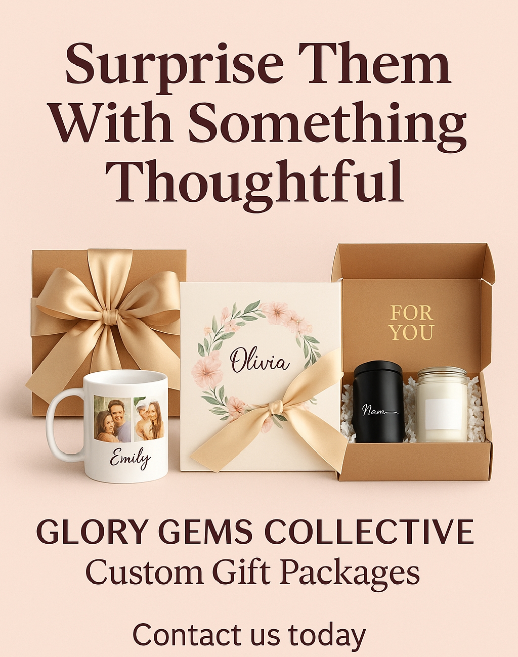 Premium Customized Gift Boxes — Silver, Gold &amp; Diamond Packages