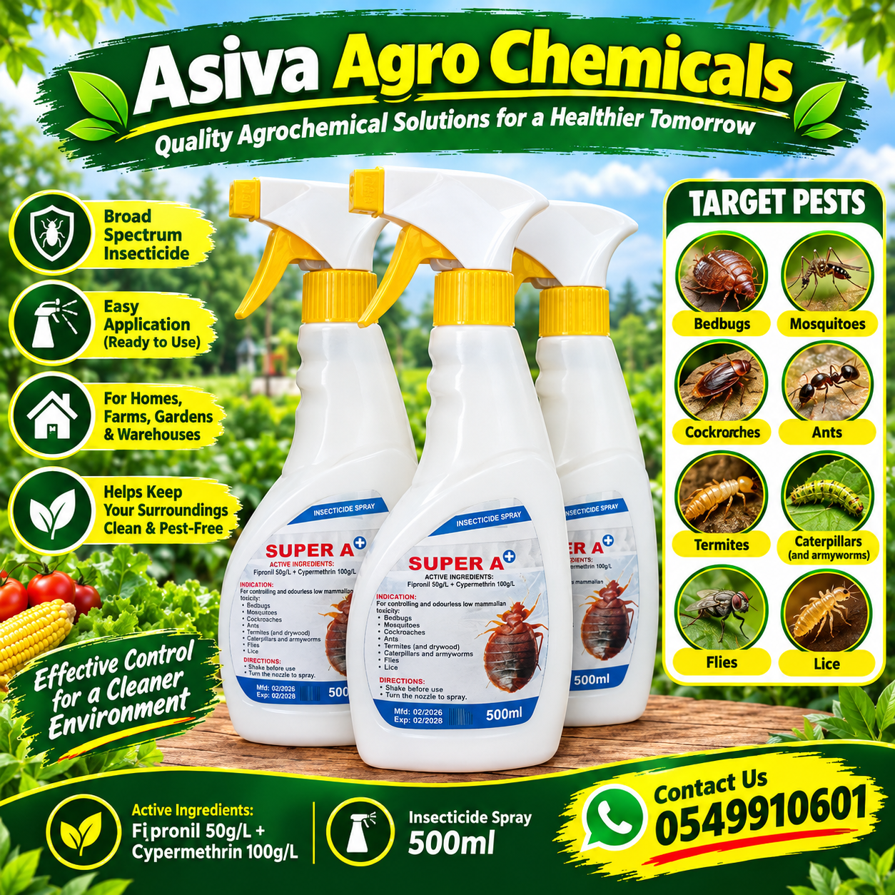 Super A+ insecticide spray
