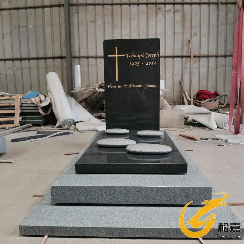 Granite stones design graves and tombstones