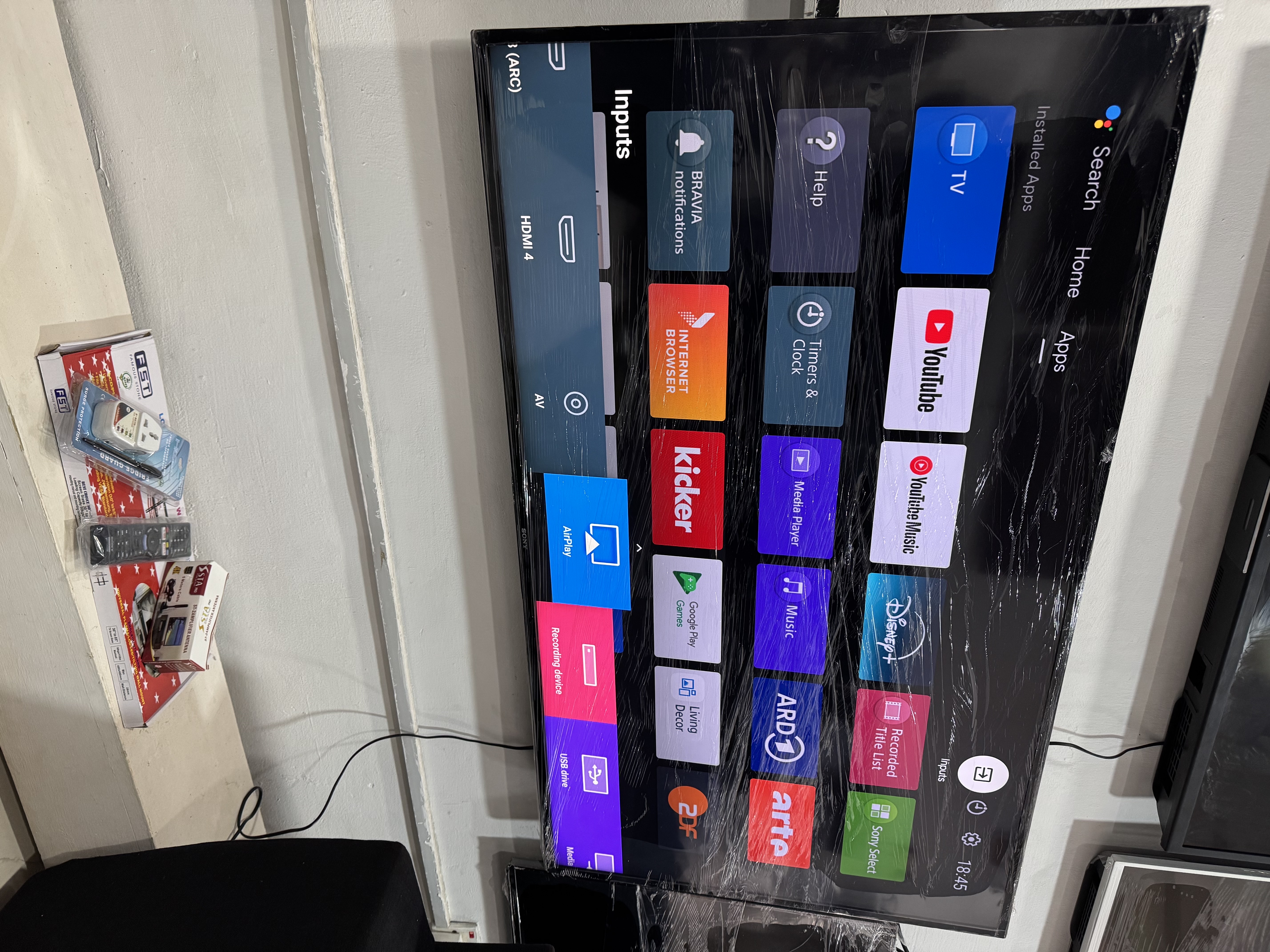 55inches full digital satellite android 4k ultra hd led smart SONY TV