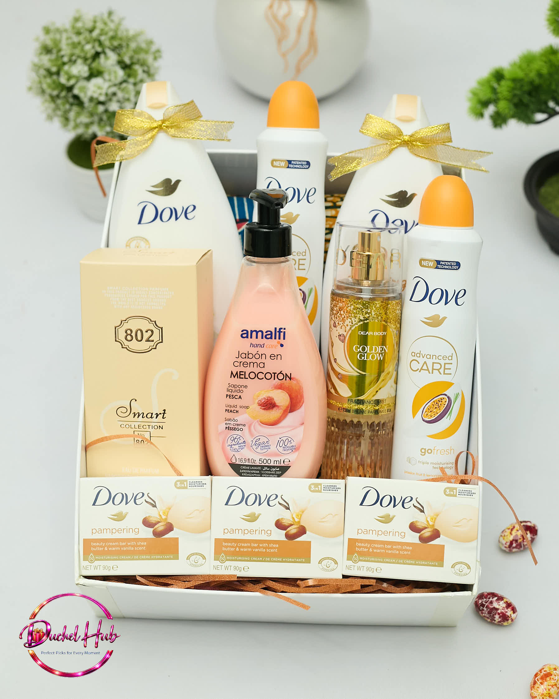 Luxurious Dove &amp; Beauty Pamper Gift Set - Self-Care Hamper