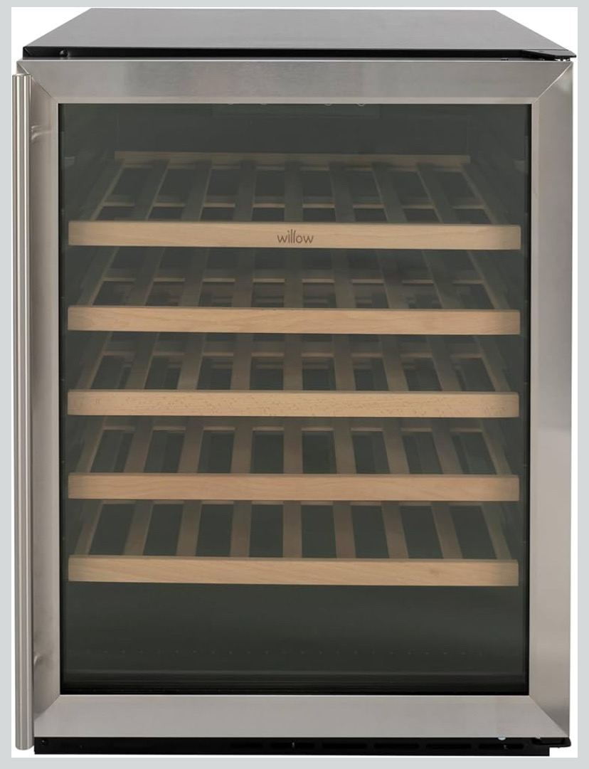 Willow W60wcss 142l Wine Fridge/Wine Cooler With Space for 52 Bottles