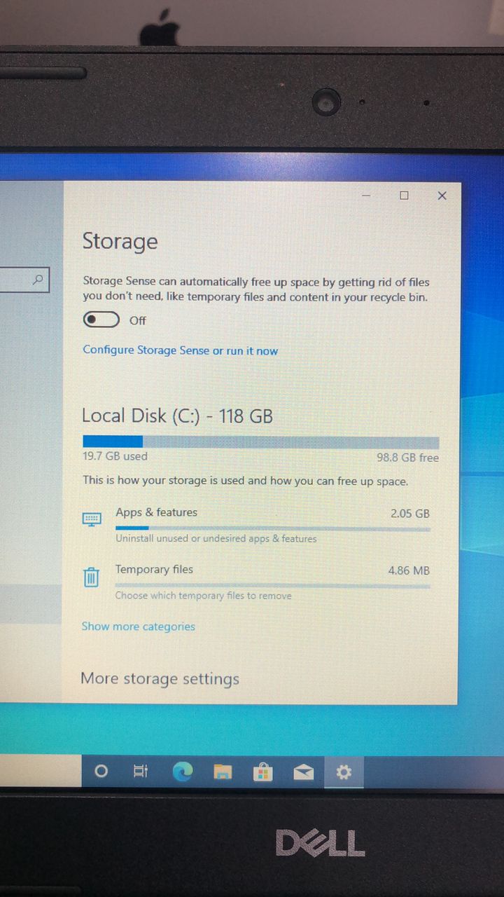 Dell latitude 3189 laptop  4GB intel HDD 128GB
