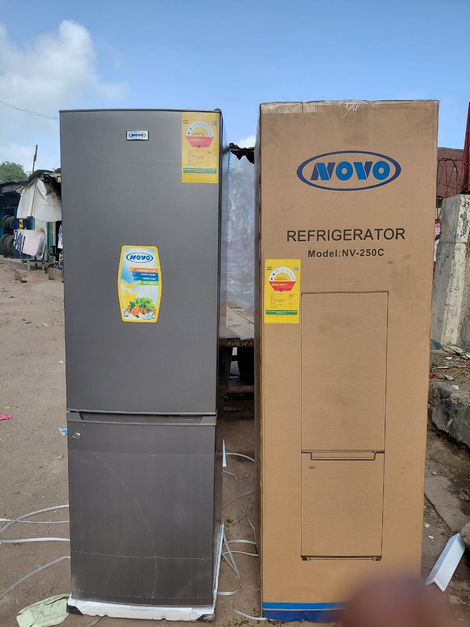 NOVO NV-250C Double Door Refrigerator, Energy Star