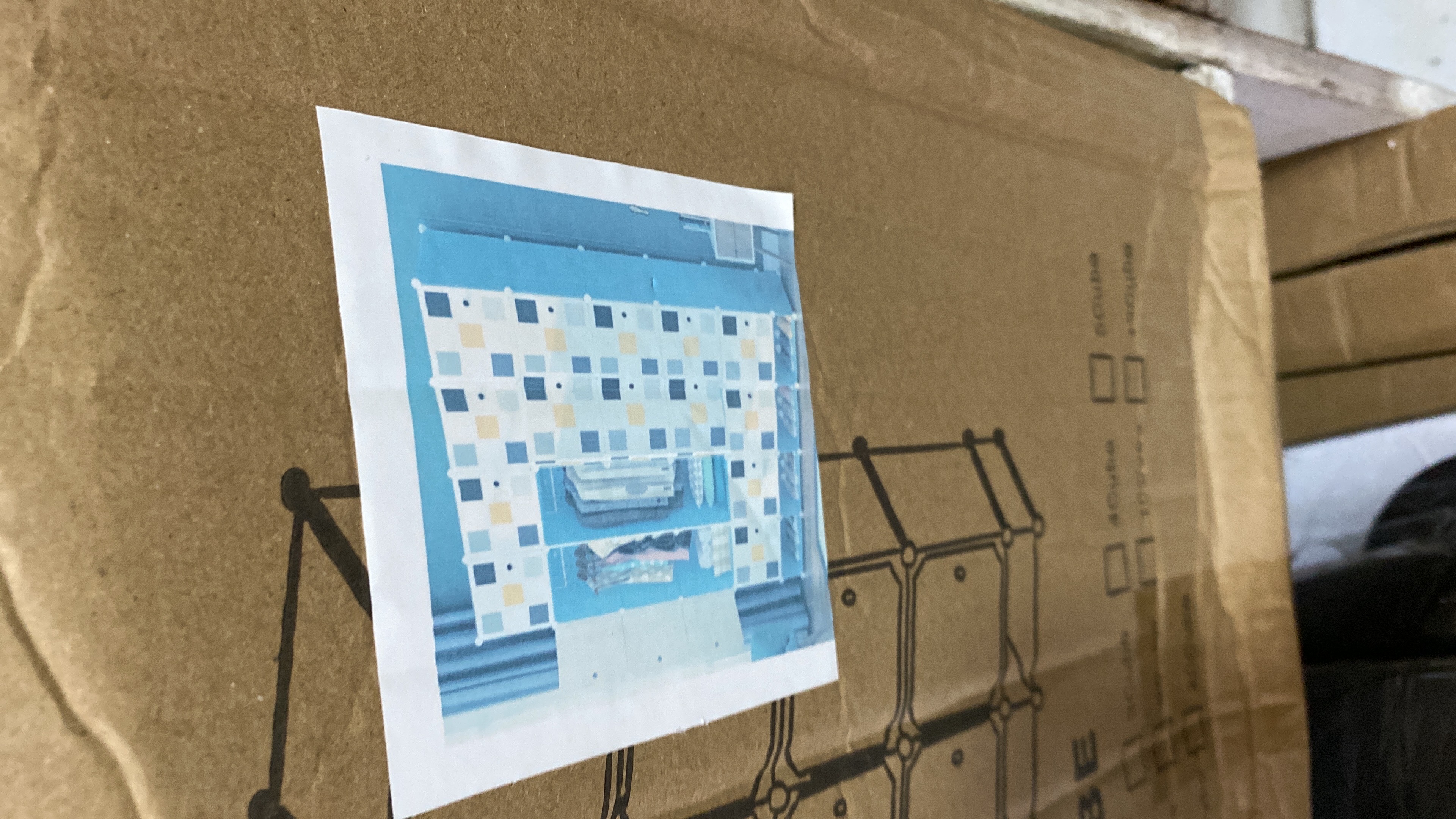 12 Cubes Plastic Wardrobe