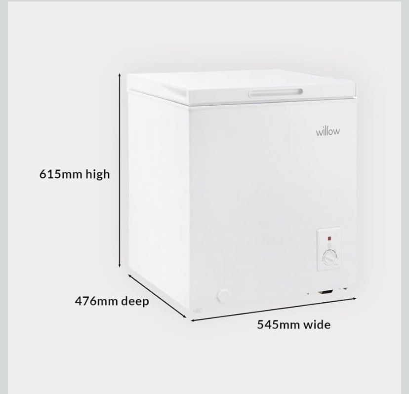 Willow W66cfw Freestanding 66l Chest Freezer