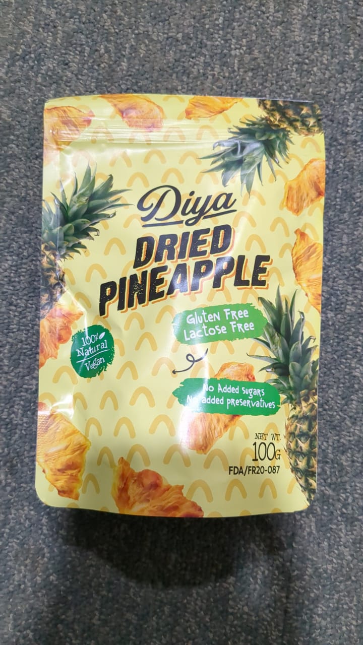 Diya Dried Pineapple Snack 100g x 60 (Wholesale)