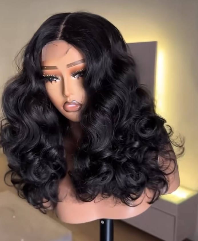 TRM hair collection (Deep Wave Virgin Human Hair Lace Front Wig)
