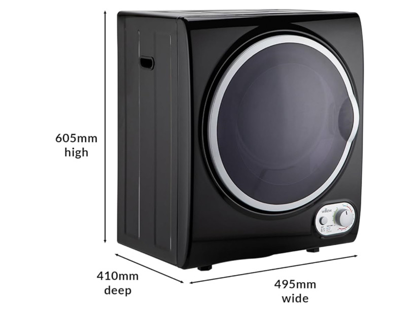 Willow Wtd25 2.5kg Freestanding Vented Tumble Dryer