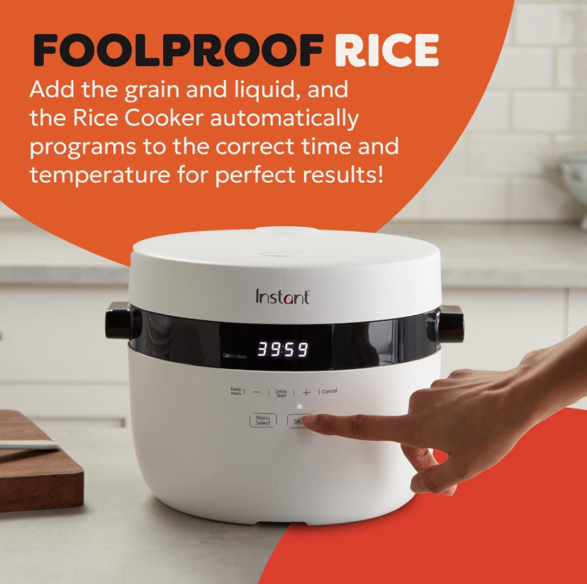 Instant Pot Electric Rice Cooker Steamer, 2.8l (12 Cup
